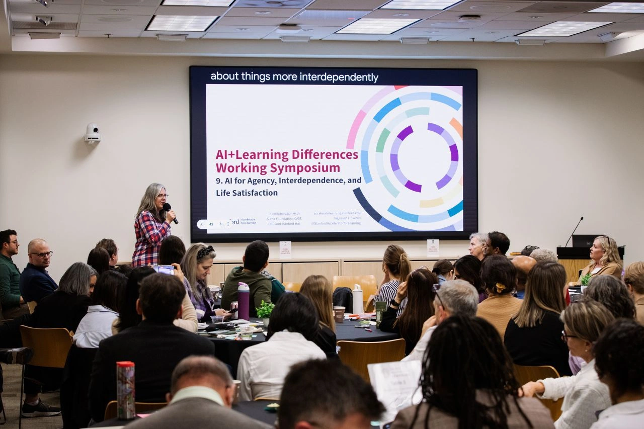 AI + Learning Differences Working Symposium evidence photograph