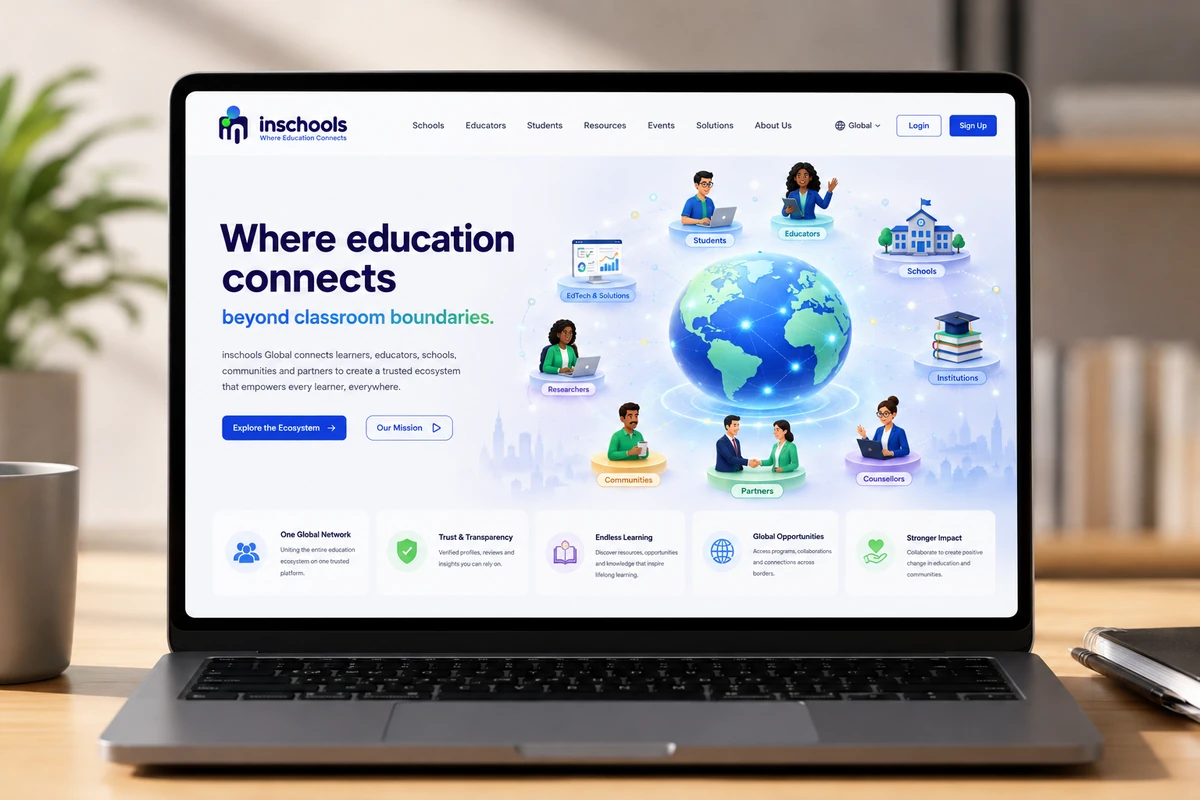 Global community of learners, families and educators collaborating